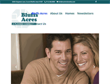 Tablet Screenshot of bluffsacres.com